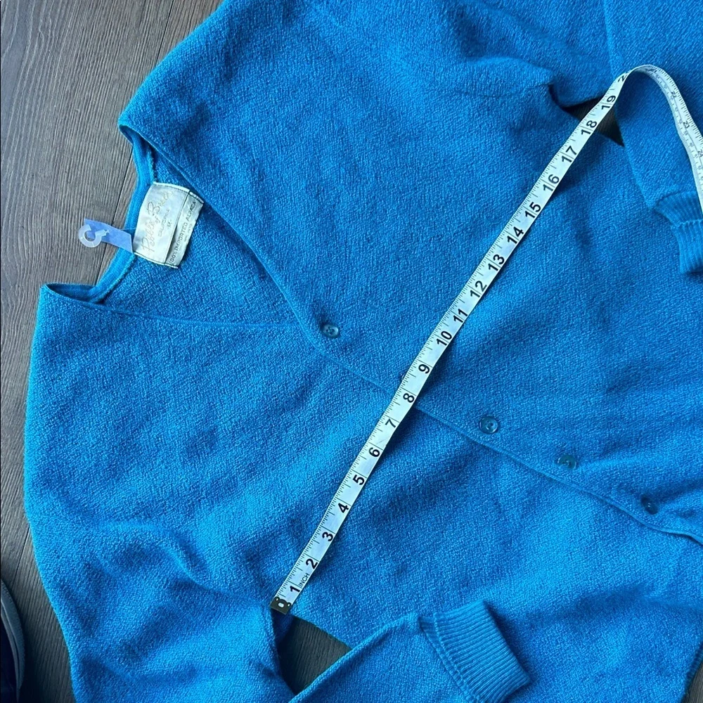 Pebble Beach Alpaca Vintage Men's Blue V-Neck Sweater ! Medium